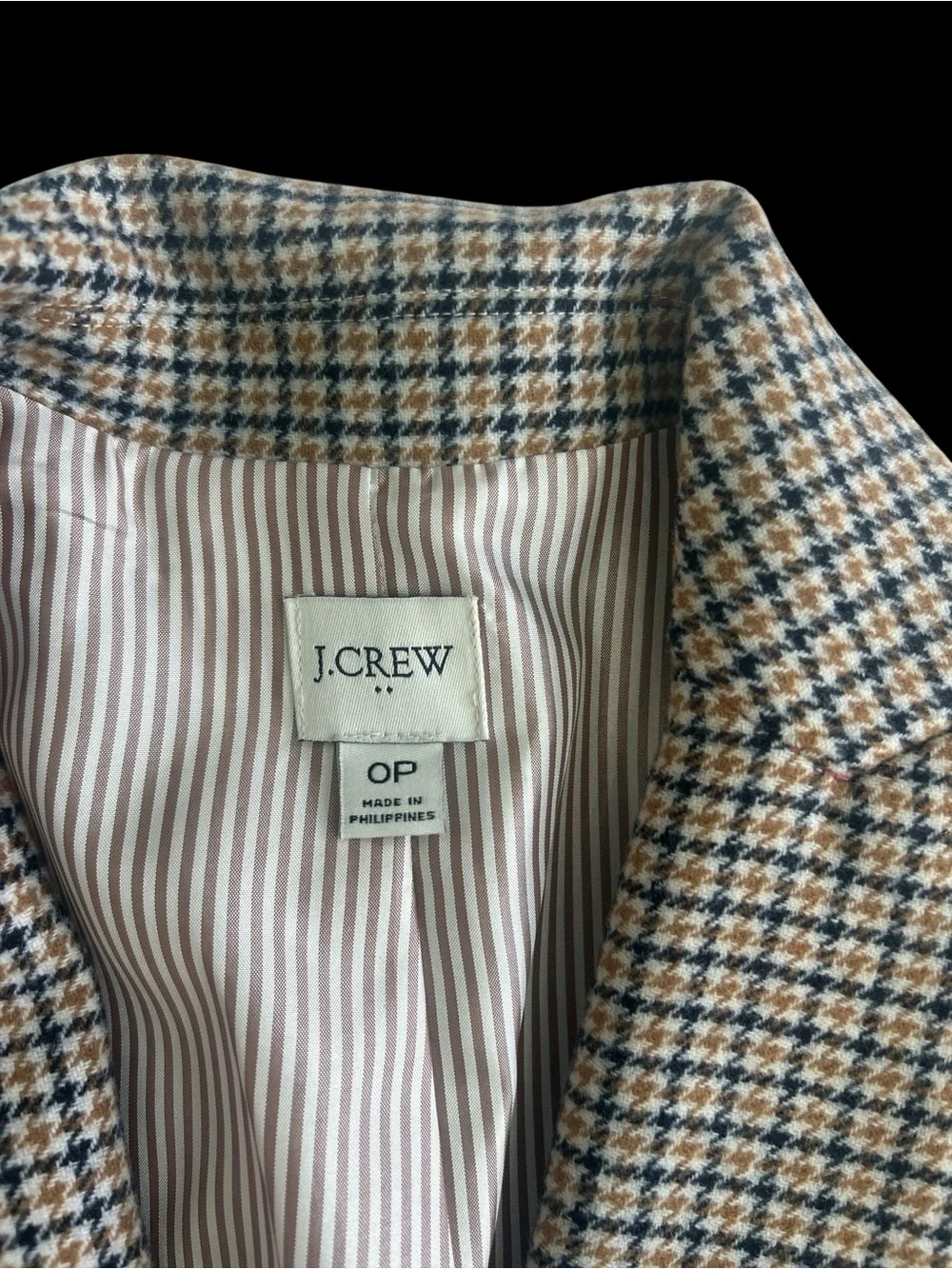 J. Crew Checked Wool-Blend Blazer in Gray and Blue